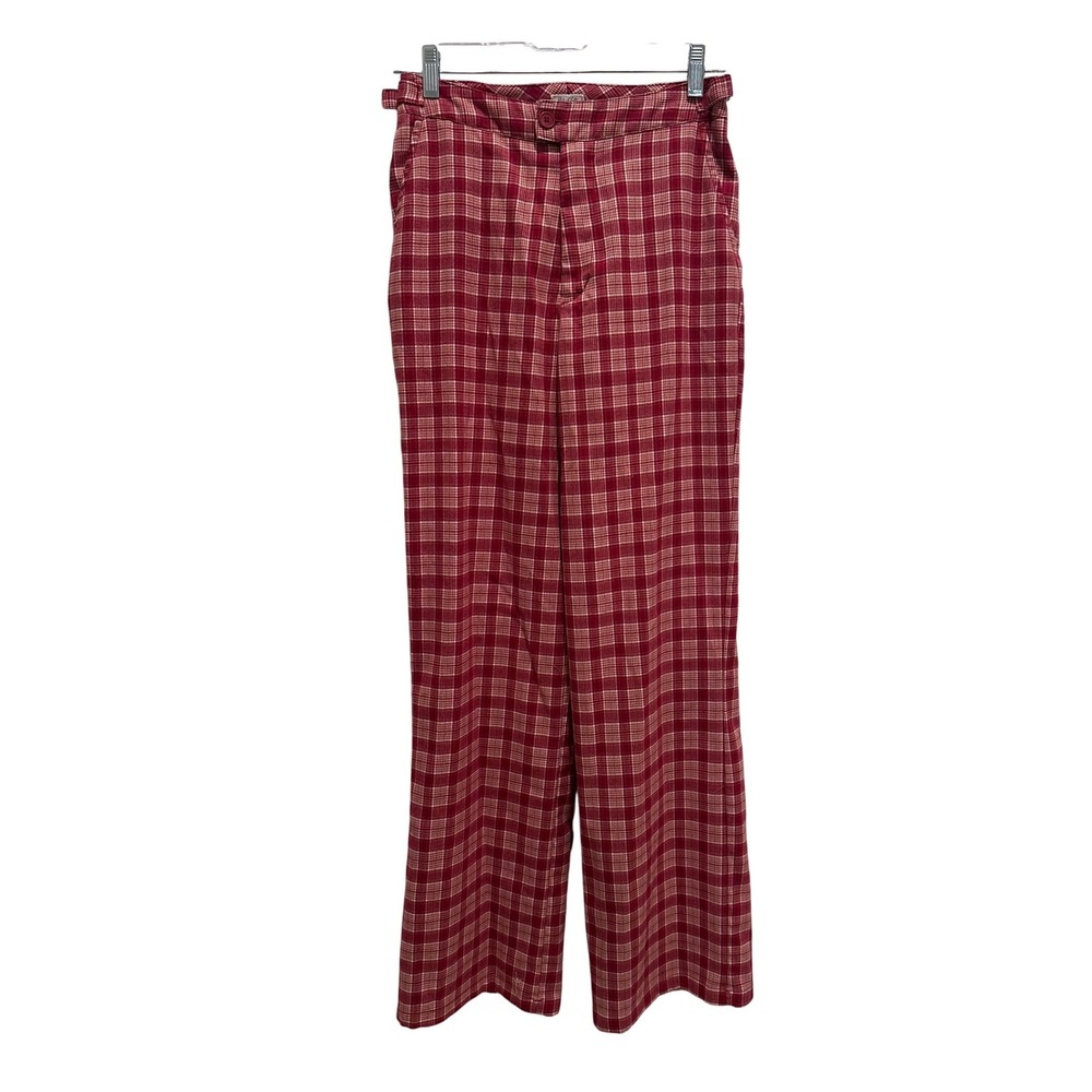 Brandy Melville John Galt Red Plaid Trouser Pants‎ 26 Waist